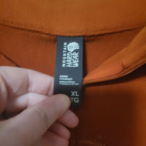 Mountain Hardwear Pullover Quarter Zip Orange Mens XL - Picture 4 of 5